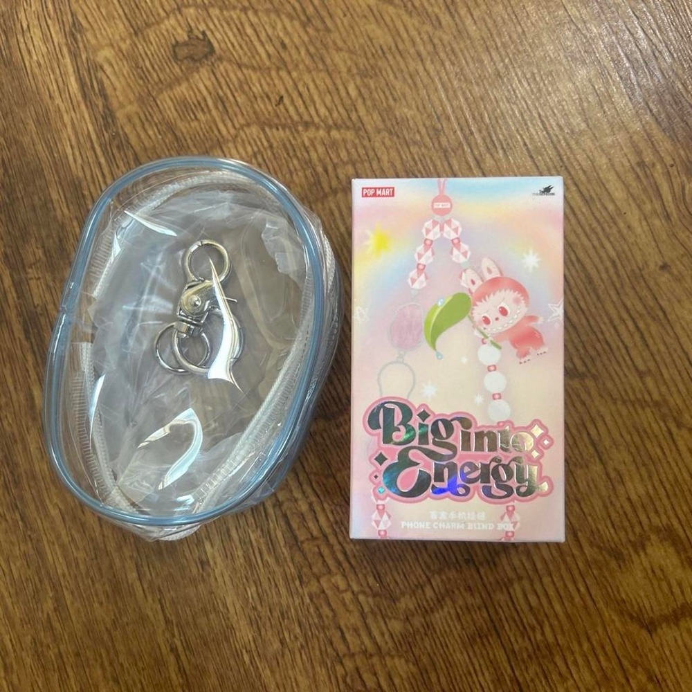 Pop Mart The Monsters Big Into Energy Phone‎ Charm Blind Box Labubu Pouch NEW
